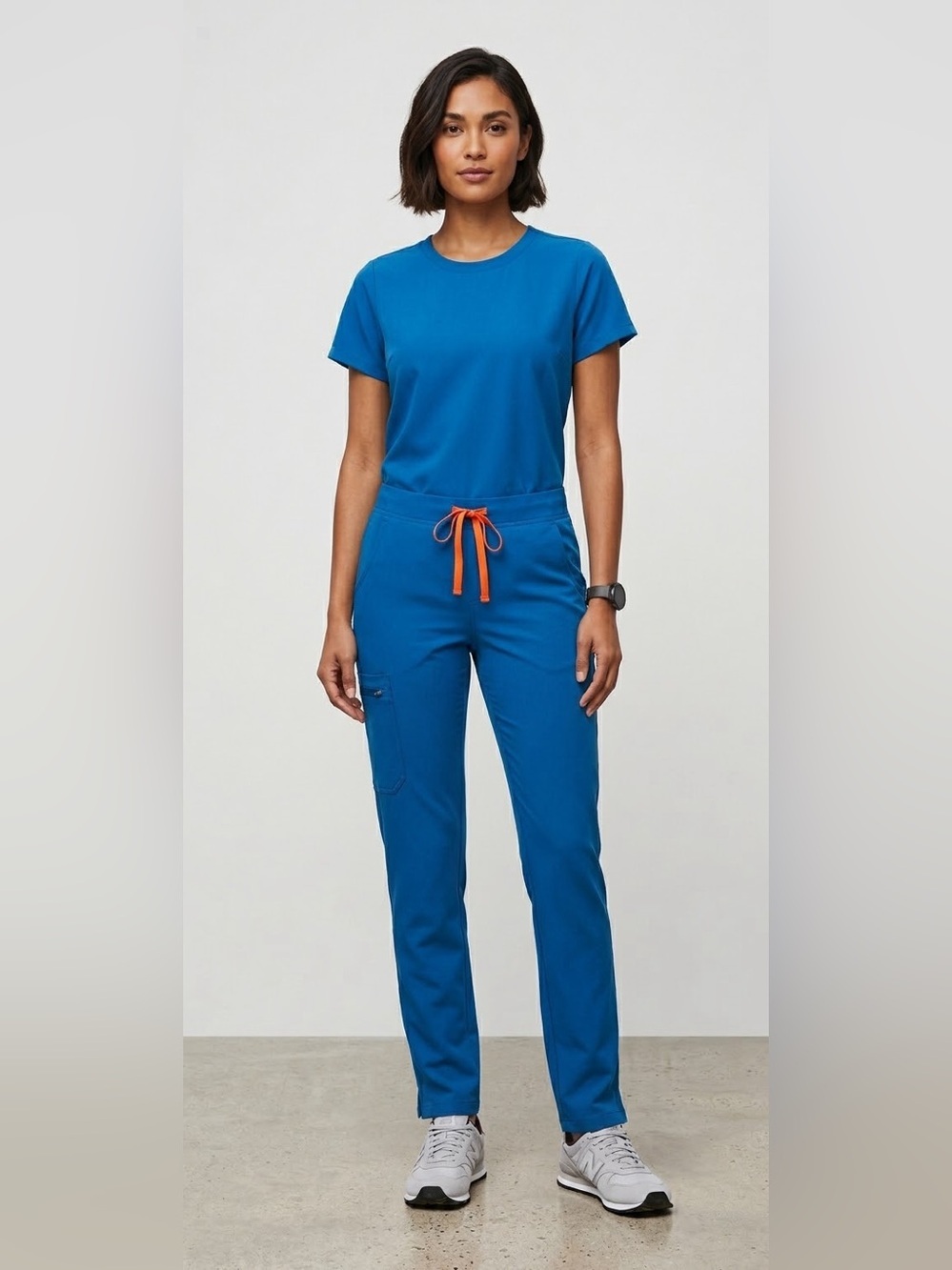 Figs Turquoise Blue Slim Leg Yola Scrub Pants Size S/P PO 1652